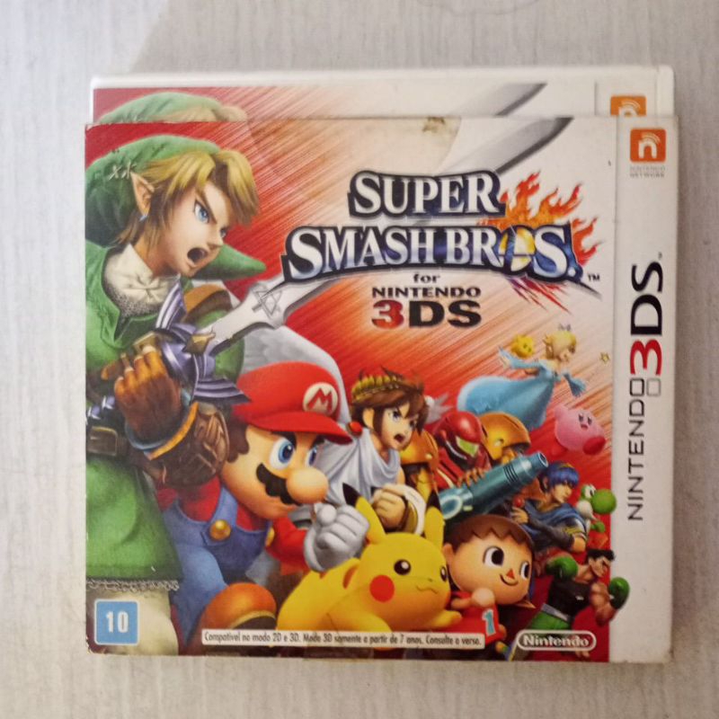 Super Smash Bros - 3ds americano original com luva