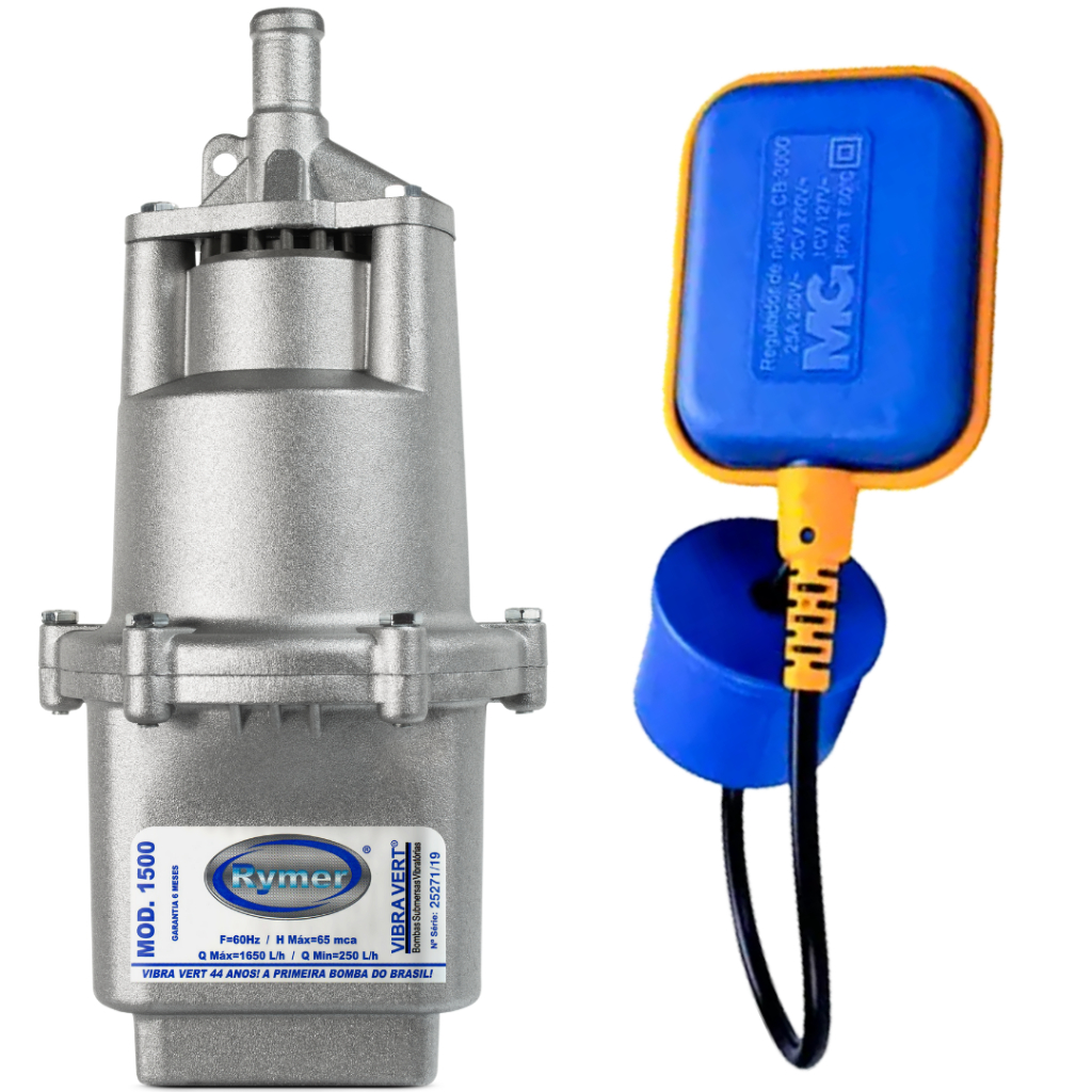 Bomba Sapo Com Boia Submersa P/poço Rymer 1500 110v