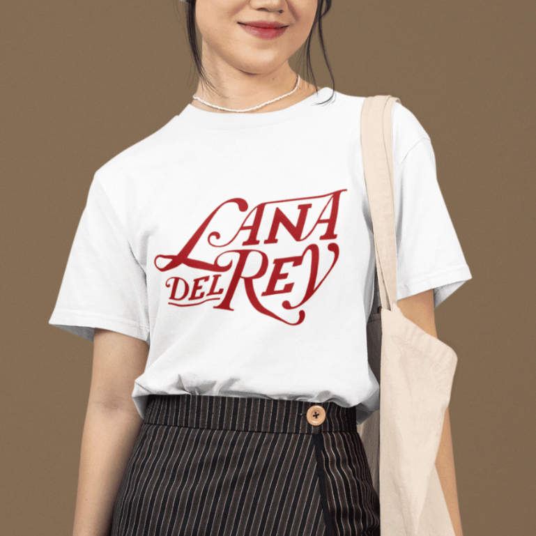 Camiseta Estampada Lana Del Rey Cantora Indie Pop Internacional Em Algodão Premium