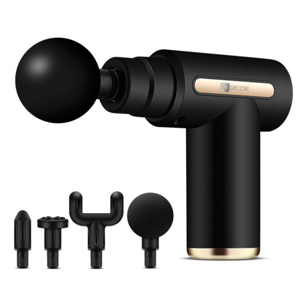 Pistola Massageador Elétrico Tratamento Muscular Massagem Profissional EX Decor