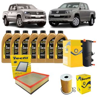Kit Troca De Oleo E Filtros Completo VW Amarok 2.0 5W30 Sintético Revisão Volkswagen Diesel em Oferta na Shopee