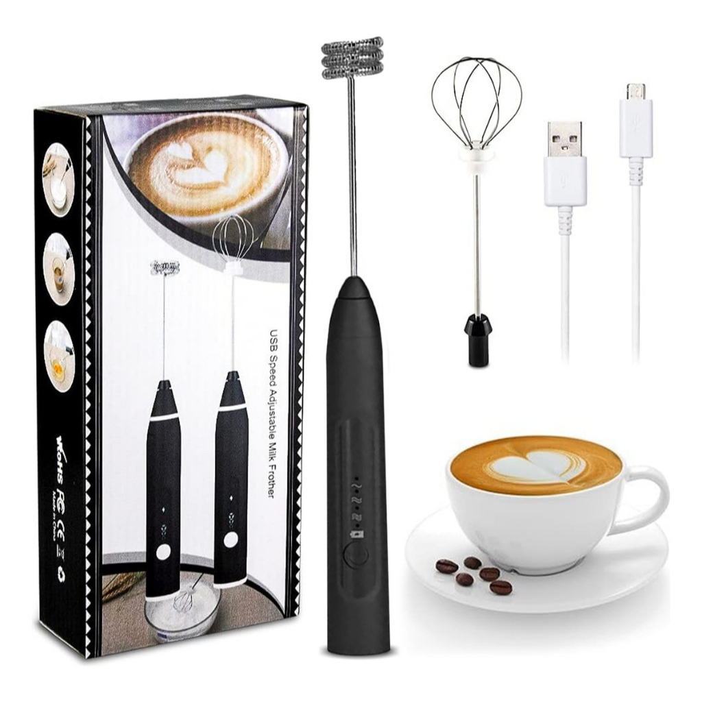 Mini Mixer Portátil Elétrico Para Bebidas Leite Café Whey Ovo Café Espumante