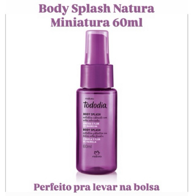 Mini Body Splash Ameixa e Flor de Baunilha 60ml Natura em Oferta na Shopee