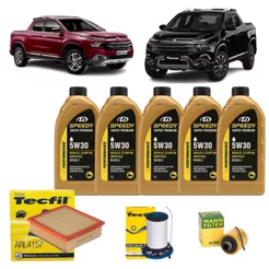 Kit Troca De Oleo E Filtros Fiat Toro 2.0 Diesel 5w30 5 Litros Sintético Revisão Original
