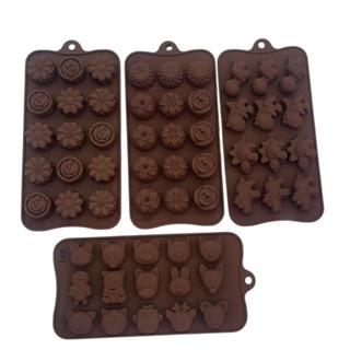 Molde de Silicone Bombom Doces Chocolate Sabonetes Resina Forma Silicone modelos diversos em Oferta na Shopee