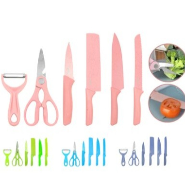 Imagem Kit Facas 6 Peças Afiadas Cozinha Profissional.