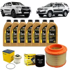Kit Troca De Oleo E Filtros Hilux 2.5 3.0 Diesel 5w30 Sintético Revisão Original Toyota