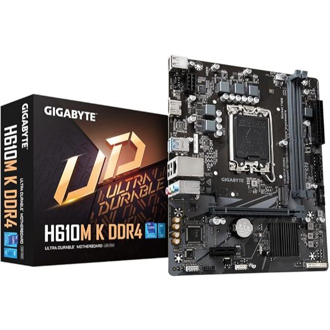 PLACA MAE GIGABYTE H610M K DDR4 2.0 em Oferta na Shopee