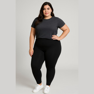 Calça Legging Grossa Plus Size Cintura Alta Calça Leg Calça Feminina Calça Treino Calça Academia Dia a Dia