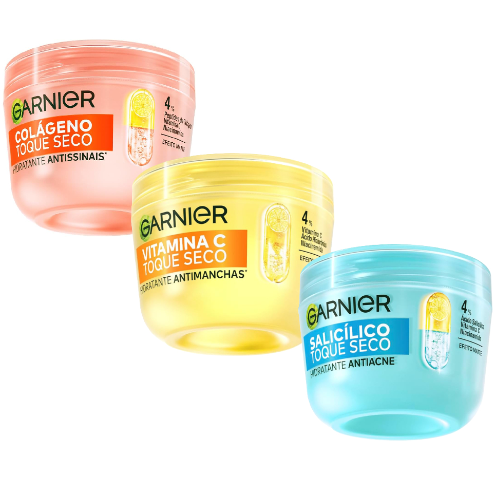 Garnier Uniform & Matte Hidratante Facial Toque Seco Antissinais 85G