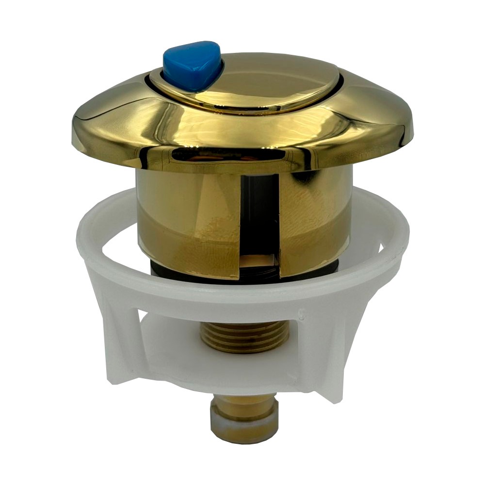 Botão Acionador Duplo Para Caixa de Descarga Acoplada Dualflush Icasa Deca Censi Dourado Gold