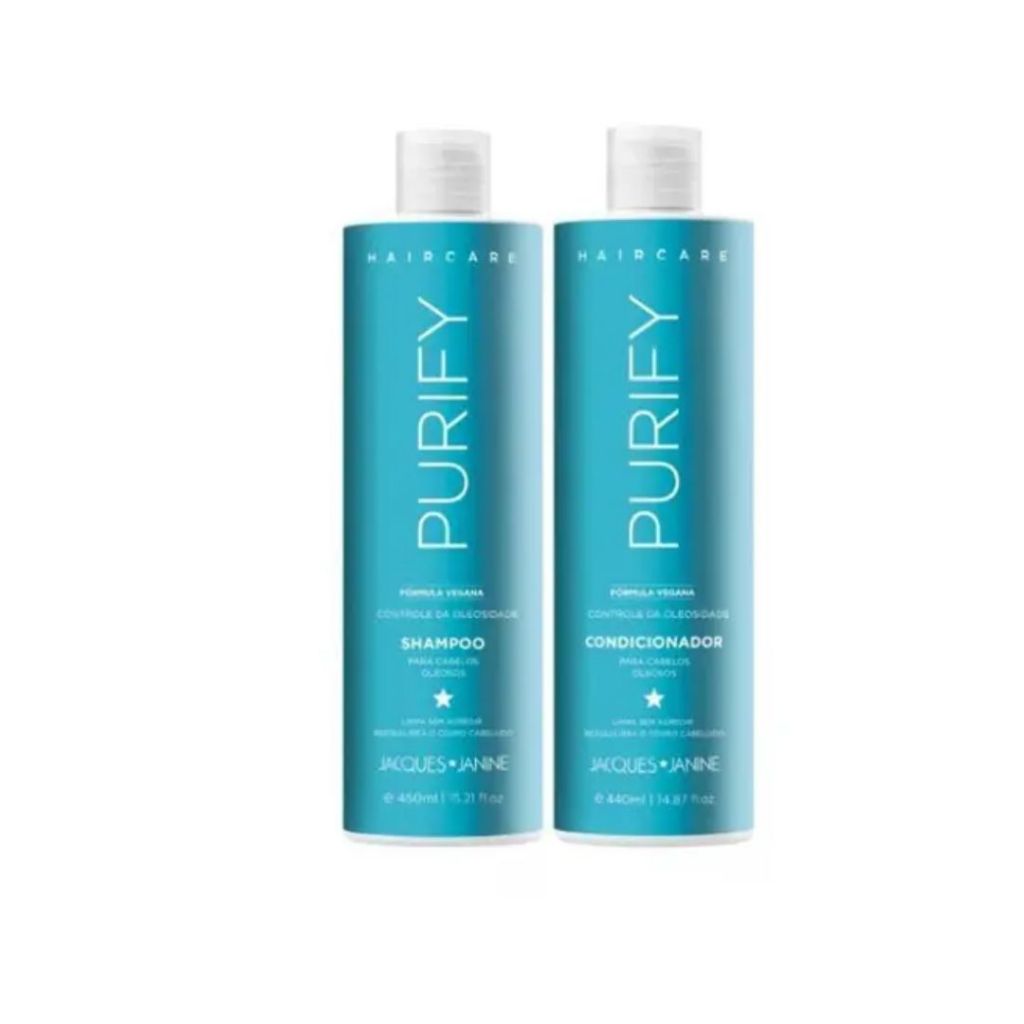 Kit Jacques Janine Purify Controle da Oleosidade  Shampoo 450 ml+ Condicionador  440ml