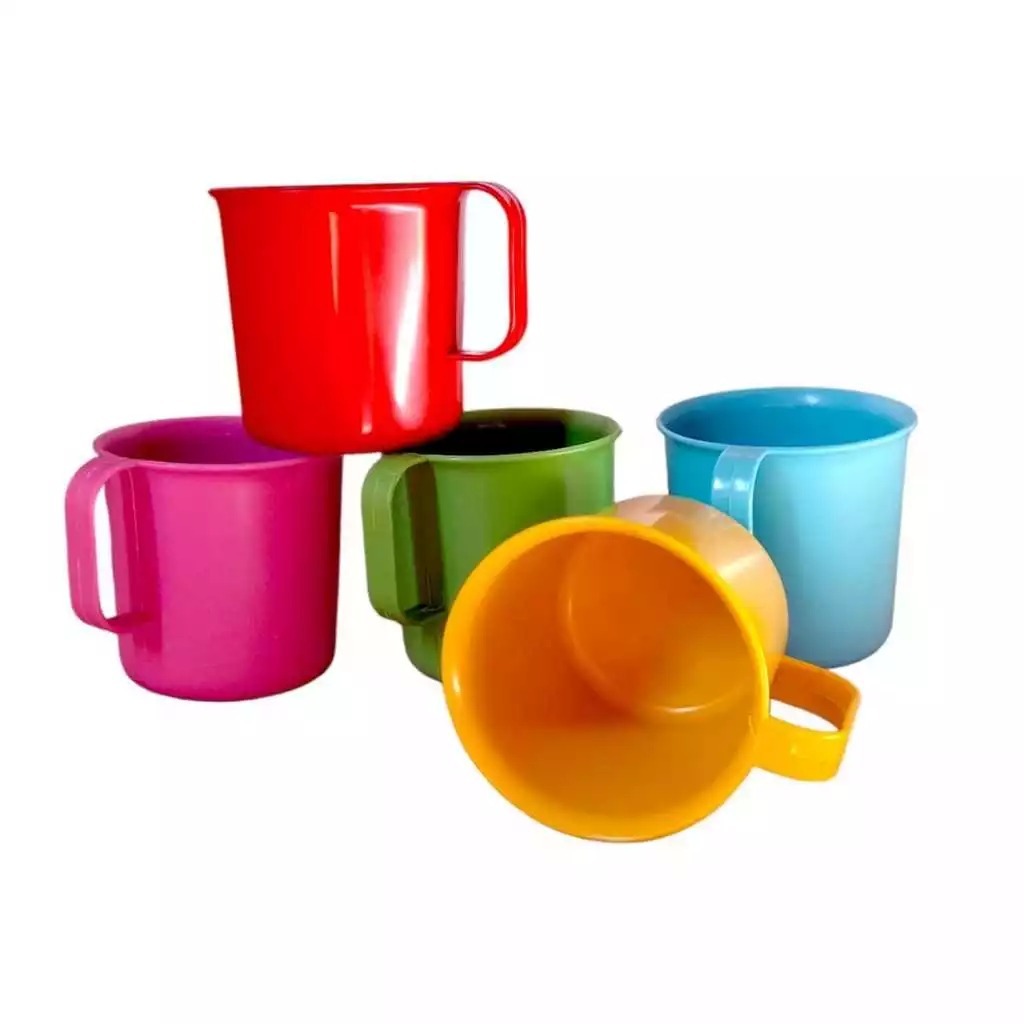 Kit 10 Canecas 400ml de Plástico Para Festas Crianças Merenda Cantina Escola Creche Colorida em Oferta na Shopee