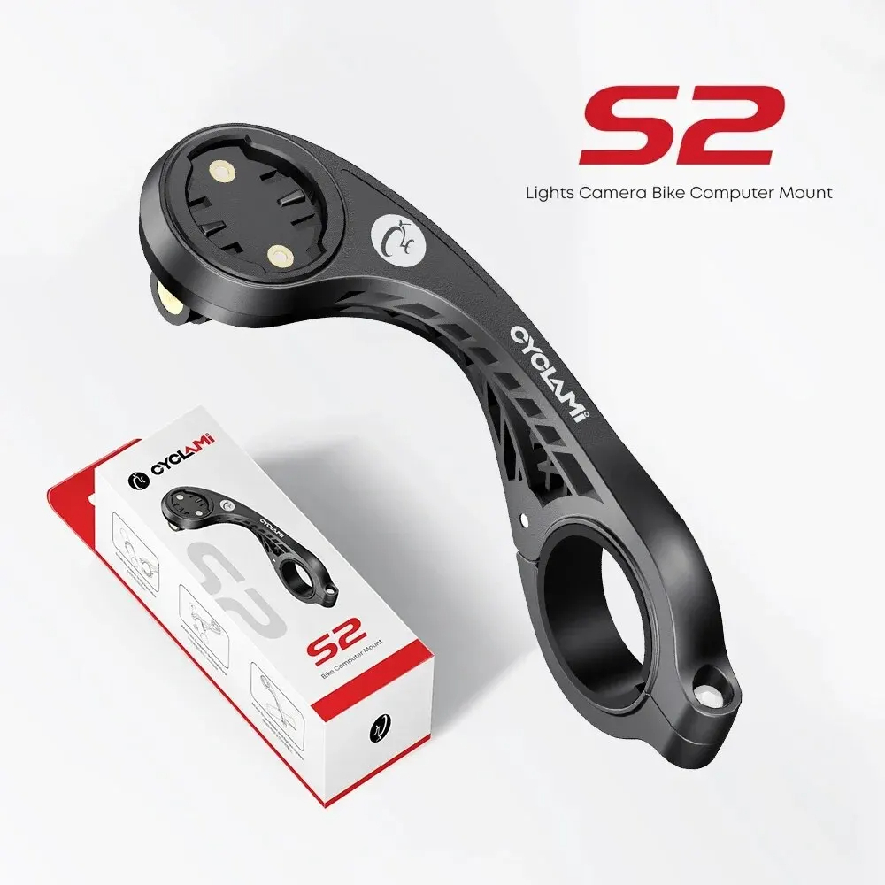 Suporte Ciclocomputador Bike Garmin GoPro CYCLAMI S2 31.8mm