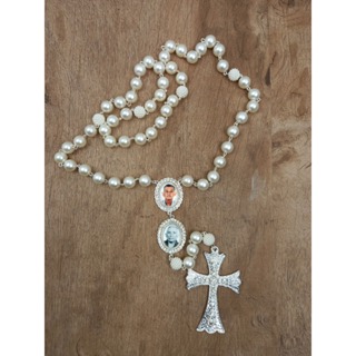 Terço de Noiva Energia Que Brilha -2 Medalhas Personalizadas em Oferta na Shopee