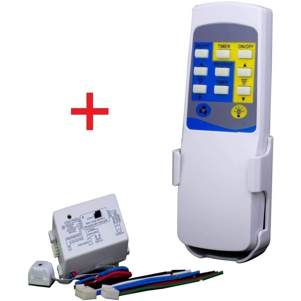 Controle Para Ventilador De Teto E Lâmpada Universal Bivolt Com Suporte PW