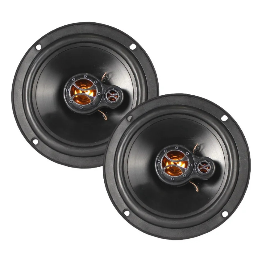 Par Alto Falante Porta Dzr Áudio 6 Polegadas 120w Triaxial - Spare Parts and Accessories for Vehicles