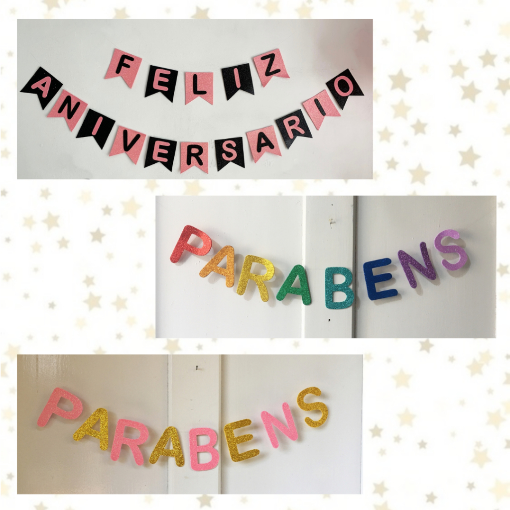 Faixa de aniversário feita de eva