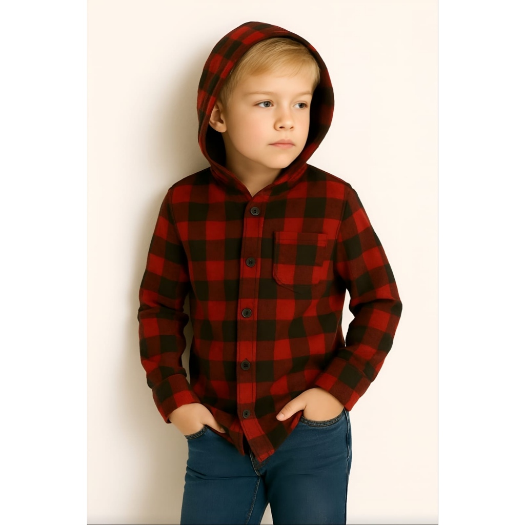 Camisa Xadrez Infantil Juvenil Manga Longa Várias Cores