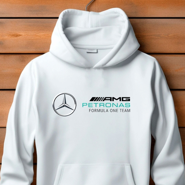 Moletom Canguru Unissex Amg Mercedes Flanelado Estampado Confortável Inverno