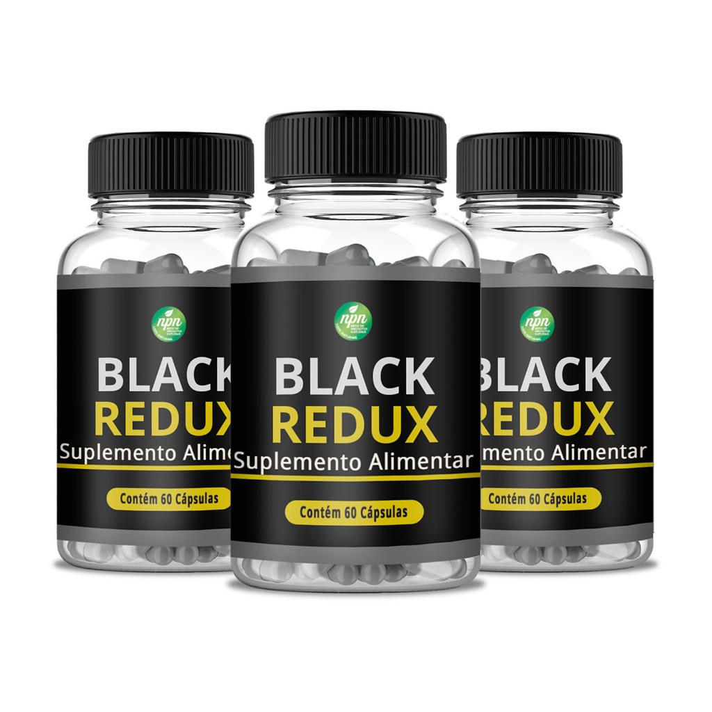Black Redux 180 Cápsulas Envio Já E Original