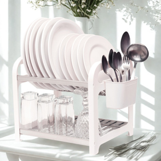 Escorredor de Louça 12 Pratos em aço Inox com Porta Talheres Pia Cozinha Organizador Cozinha em Oferta na Shopee