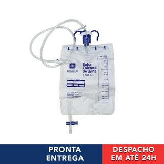 Kit 5 Bolsas De Coleta Urina Sistema Fechado 2L Estéril - Descarpack em Oferta na Shopee