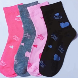 Kit 12 pares de meias femininas casuais versáteis de cano alto e da moda tamanho 35-40 em Oferta na Shopee