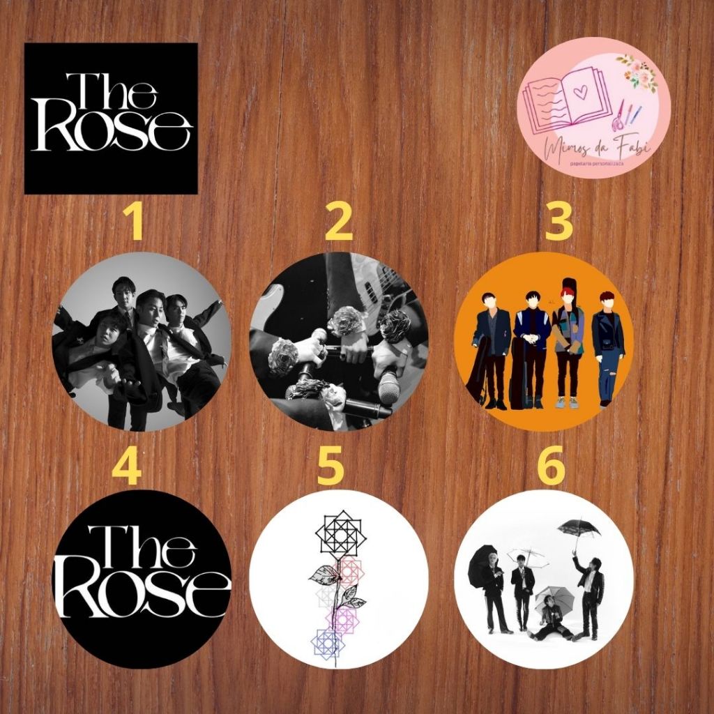 Kit Bottons The Rose - Idol - Kpop - Coreano - Buttons