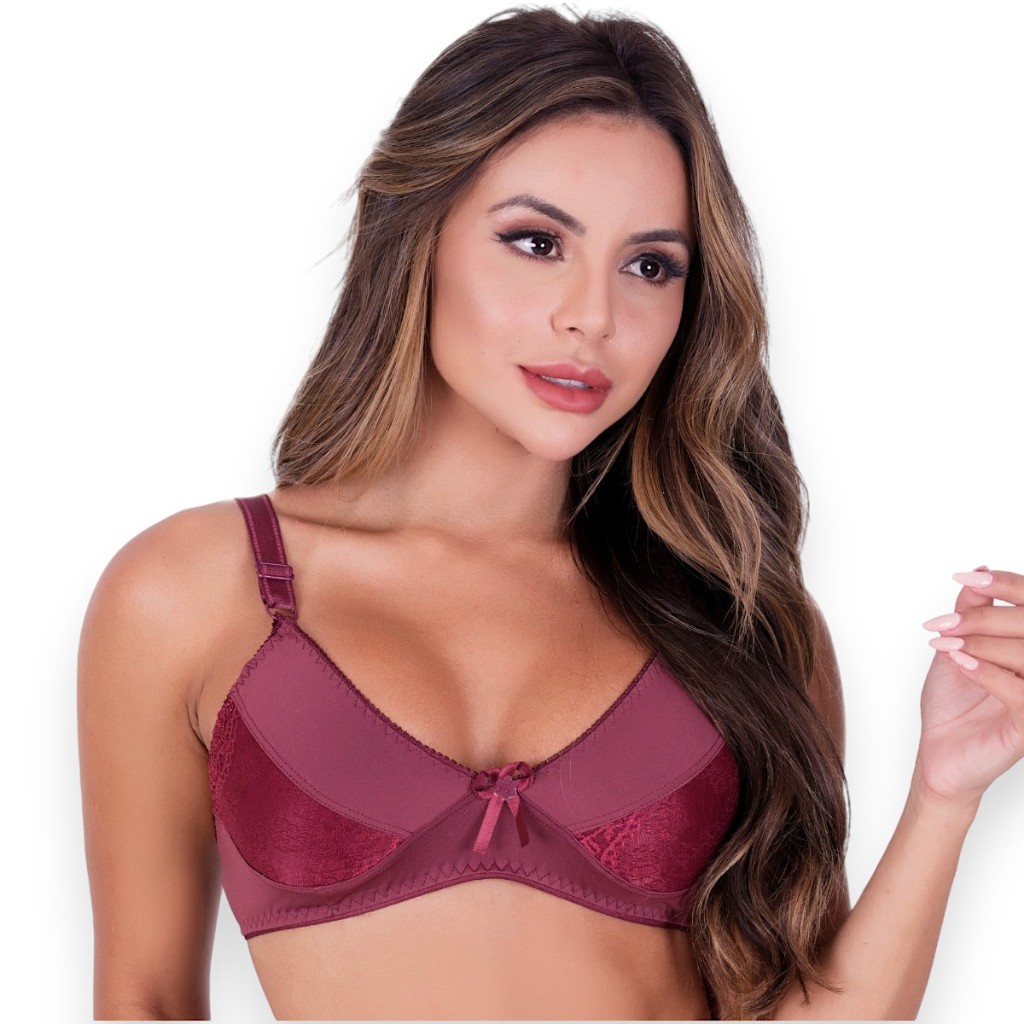 Sutiã Feminino Sutia sem bojo Sutien Reforçado Básico Lingerie Feminina Dia a Dia sem Bojo
