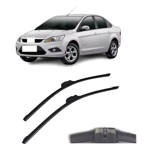 Kit Palheta Limpador Parabrisa Silicone Focus Hacht Sedan 2008 A 2013