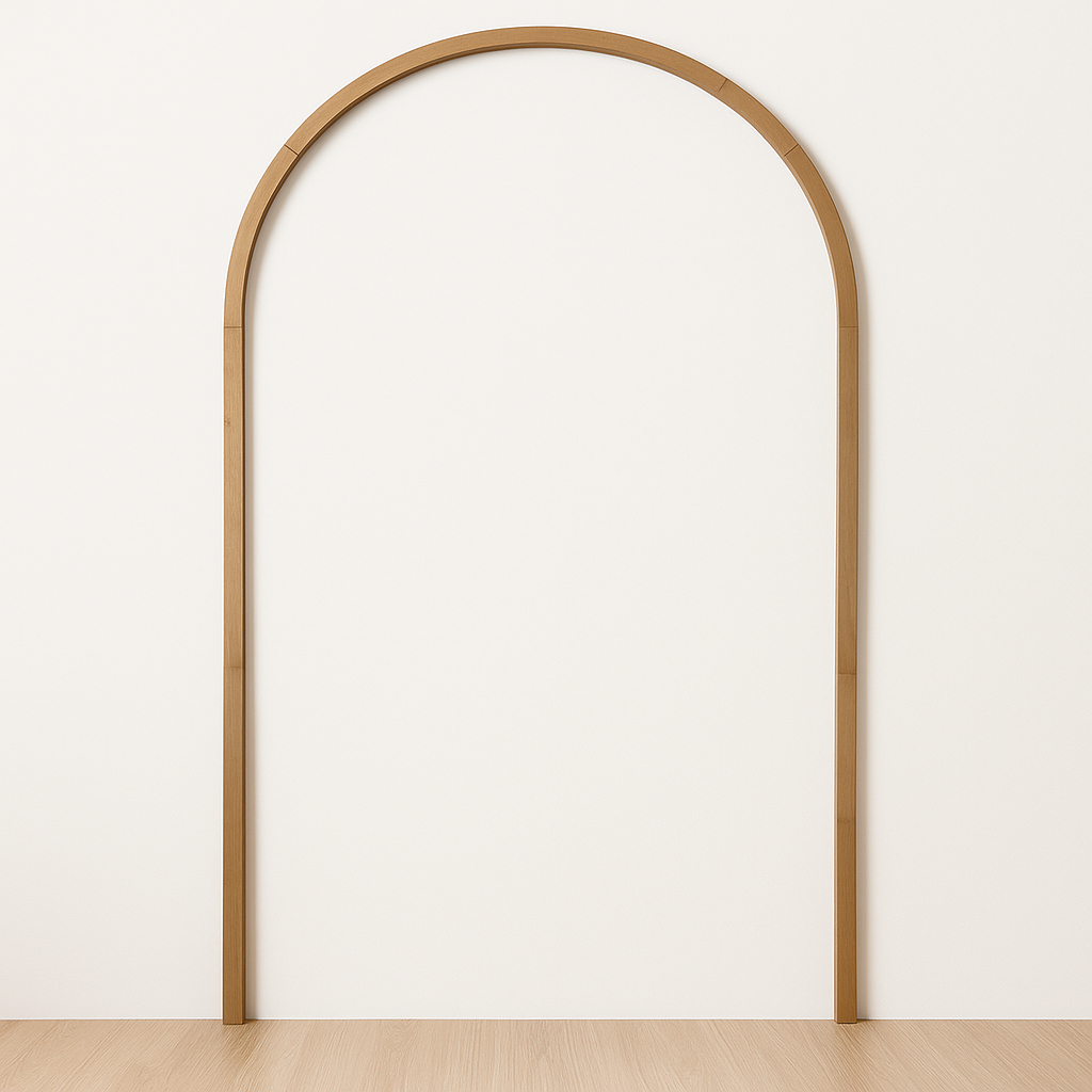 Arco Decorativo em MDF Cru 3mm para Parede – 160x95cm | Arco Romano Minimalista em Oferta na Shopee