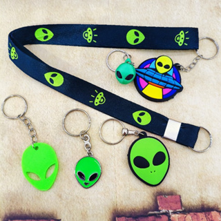 Kit Chaveiro + Cordão Alienígena E.T. | Estilo Geek Nerd | Cordão para Chave, Celular ou Credencial em Oferta na Shopee