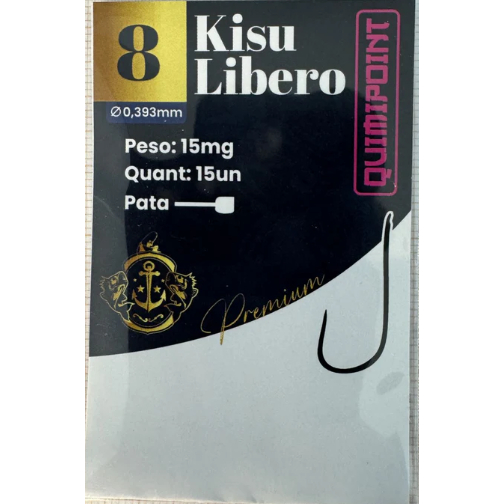 Anzol de Pesca Modelo Kisu Libero Quimipoint - CHUMBADA OFICIAL
