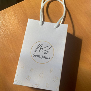 Sacola Personalizada com a sua logo para empresa de joias e acessórios eventos corporativos em Oferta na Shopee