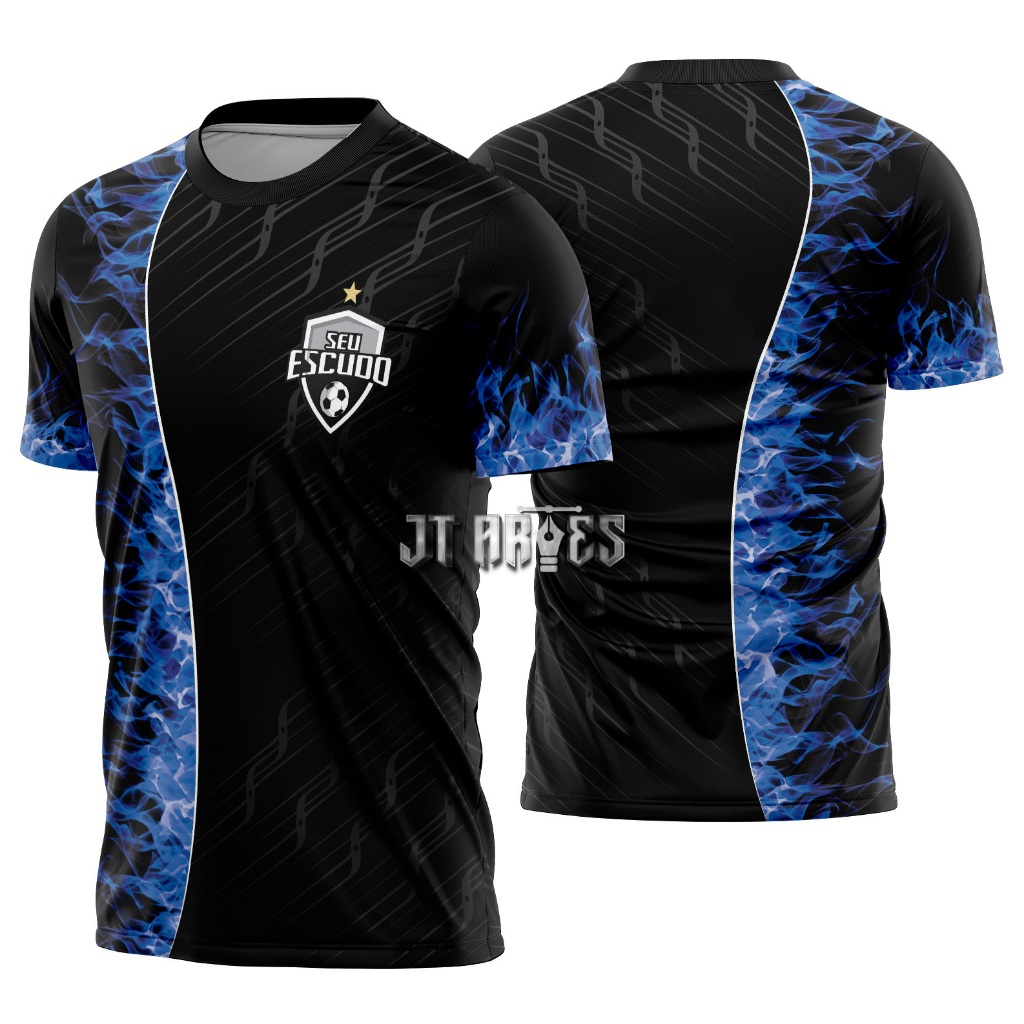 Camiseta camisa personalizada futebol amador/várzea/pelada com nome e número de jogador mod 275