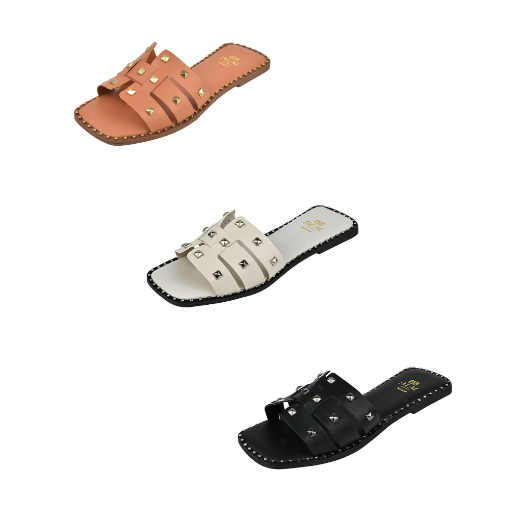 Sandália Feminina Rasteira Flat Moda Rasteirinha Antiderrapante Chinelo Verão Dia a Dia Tendência Blogueira