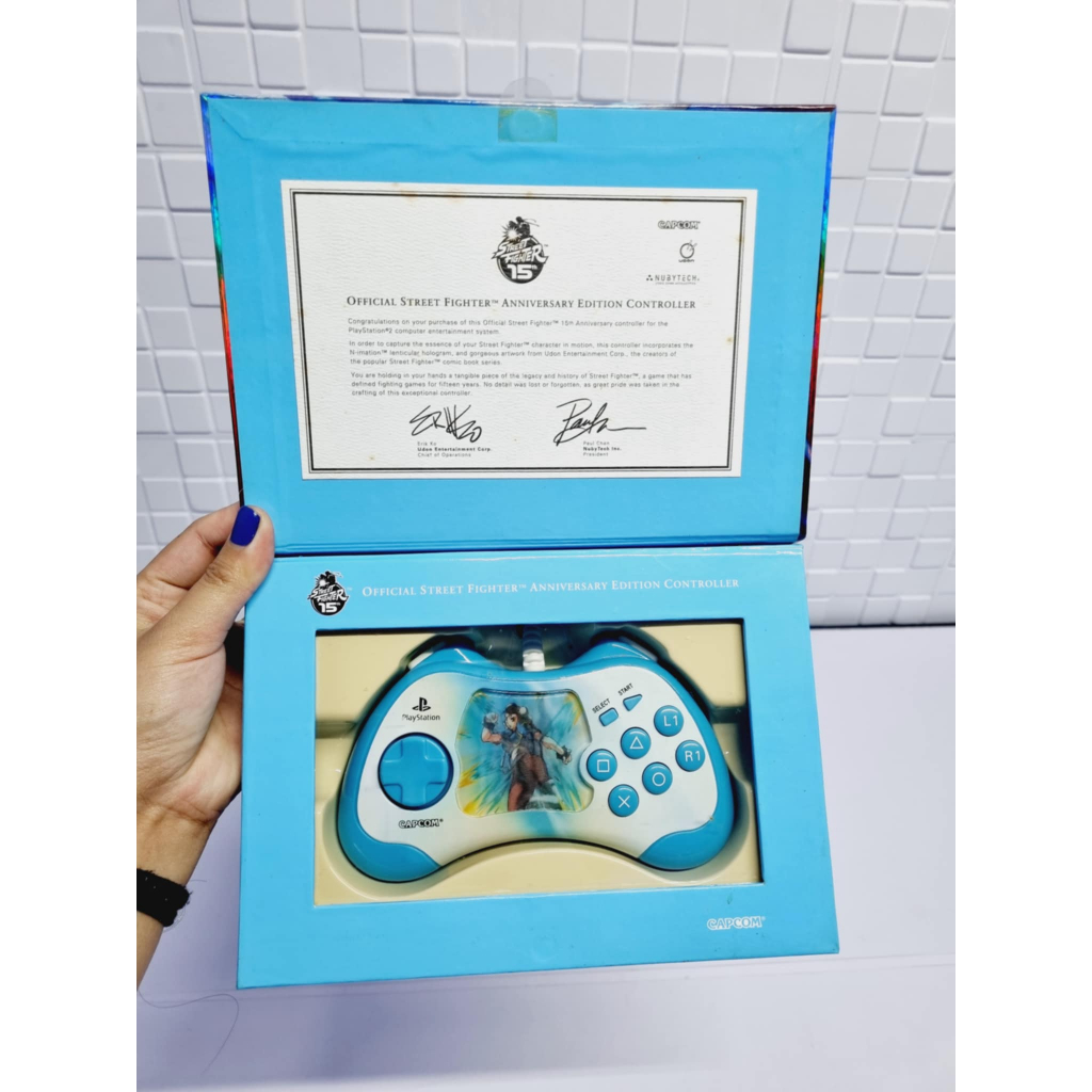 Controle Street Fighter 15TH Anniversary LACRADO Ps2 (leia)