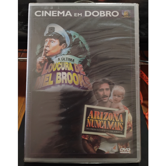 DVD CINEMA EM DOBRO A ULTIMA LOUCURA DE MEL BROOKS ARIZONA NUNCA MAIS