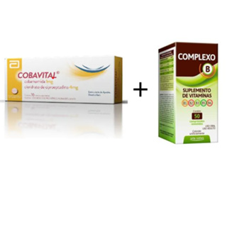 Kit Engordar Cobavital 16comp + Complexo B Para Apetite 50comp em Oferta na Shopee