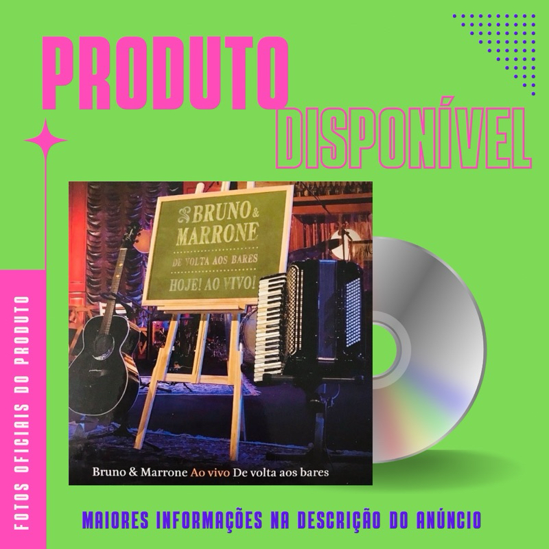 CD BRUNO E MARRONE - DE VOLTA AOS BARES AO VIVO