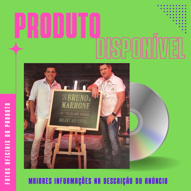 CD BRUNO E MARRONE - DE VOLTA AOS BARES HOJE AO VIVO