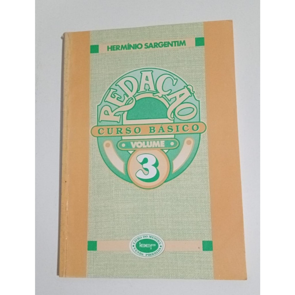Livro Redação - Curso Básico - Volume 3 - Livro do Mestre.