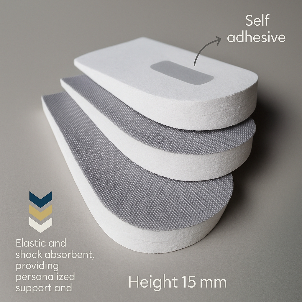 PALMILHA ALTURA, PALMILHA PARA ESPORÃO CALCÂNEO, ANTI IMPACTO AUTOCOLANTE, PALMILHA CALCANHAR,ORTOPE