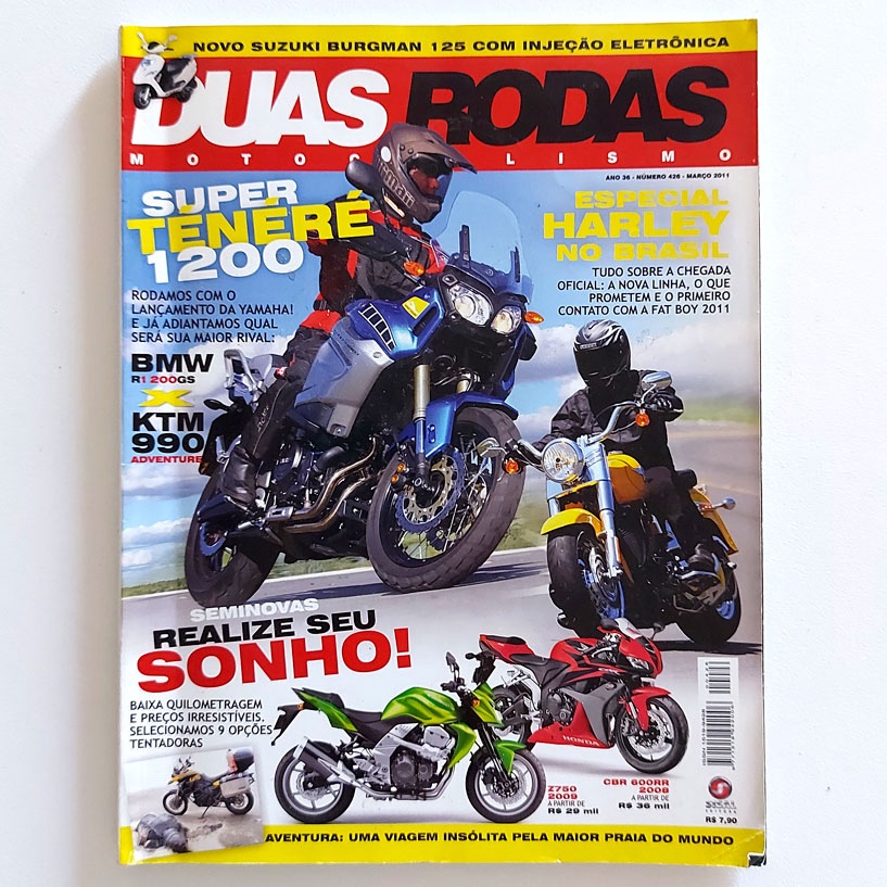 Revista Duas Rodas 426 Mar2011 Super Teneré 1200 Bmw R1 200 GS