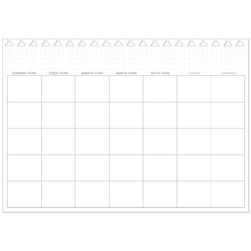 Refil PLANEJAMENTO MENSAL Reposicionável P/ Caderno AD C/ 30 folhas 90g/m²