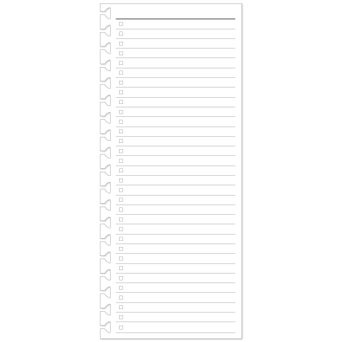 Refil TO DO LIST Reposicionável P/ Caderno AD C/ 30 folhas 90g/m²