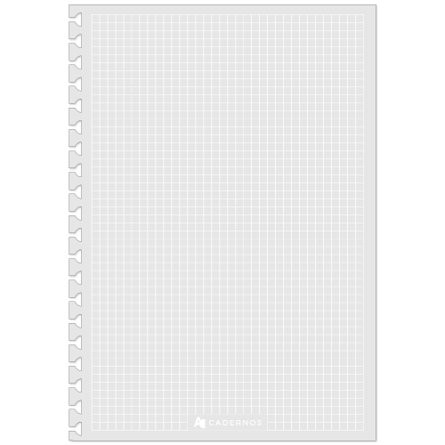 Refil QUADRICULADO DE LINHAS BRANCAS Reposicionável P/ Caderno AD C/ 50 folhas 90g/m² em Oferta na Shopee