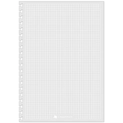 Refil Quadriculado de Linhas Brancas Reposicionável P/ Caderno AD C/ 50 folhas 90g/m²