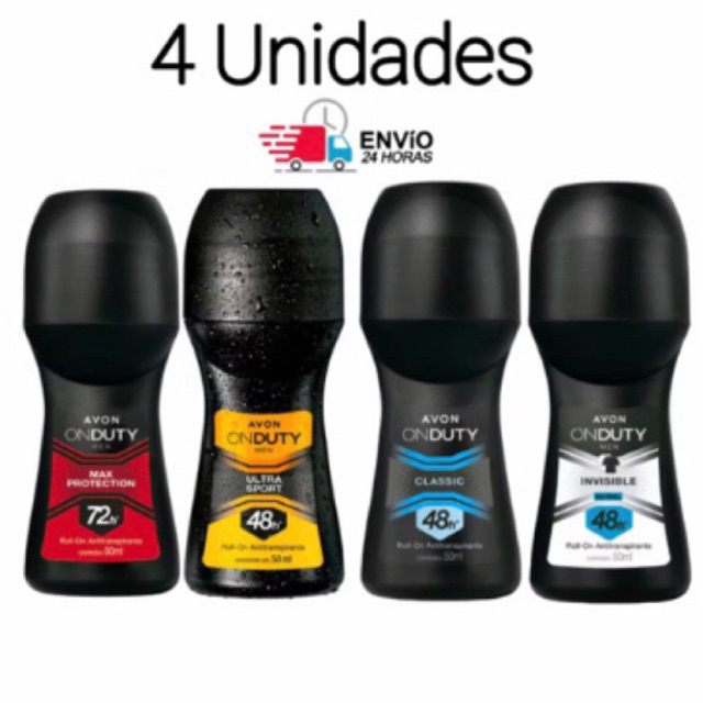 Kit com 4uni Desodorante roll-on masculino